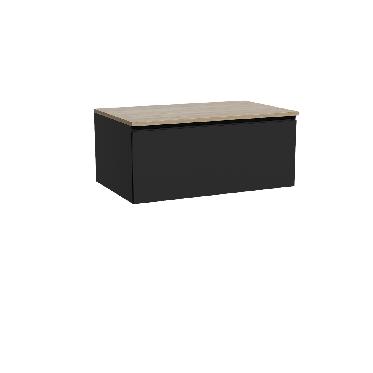 Storke Edge Badmöbel Set mit Panton Waschtischplatte für Aufsatzwaschbecken