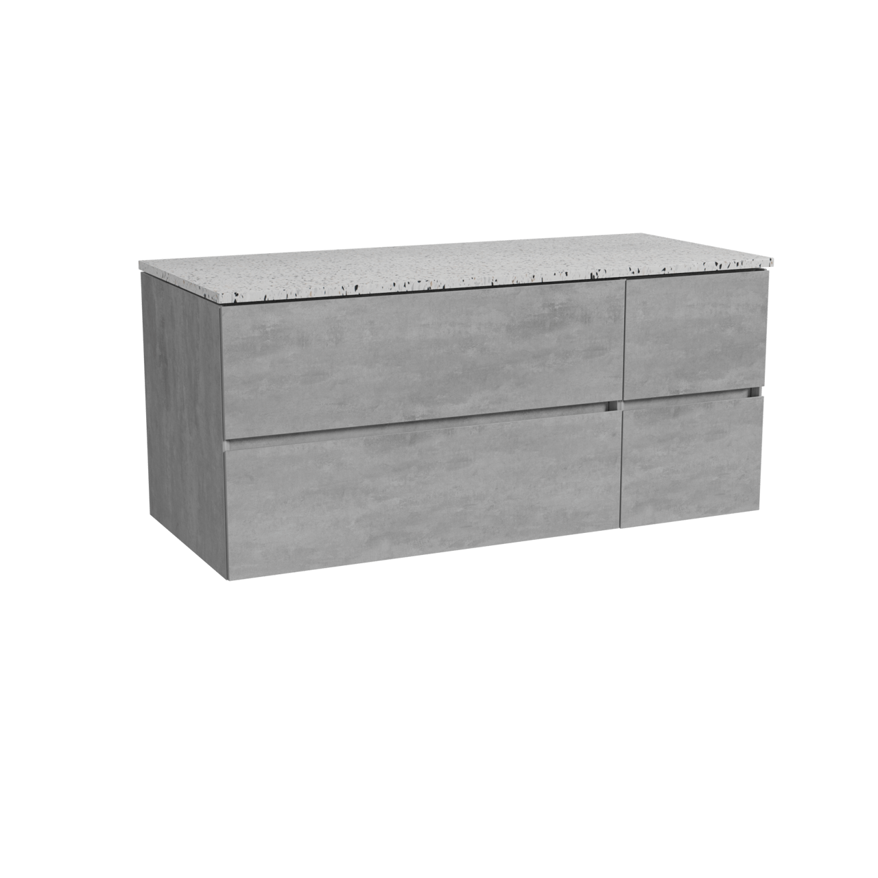 Storke Edge meuble salle de bains avec tablette pour vasques Tavola