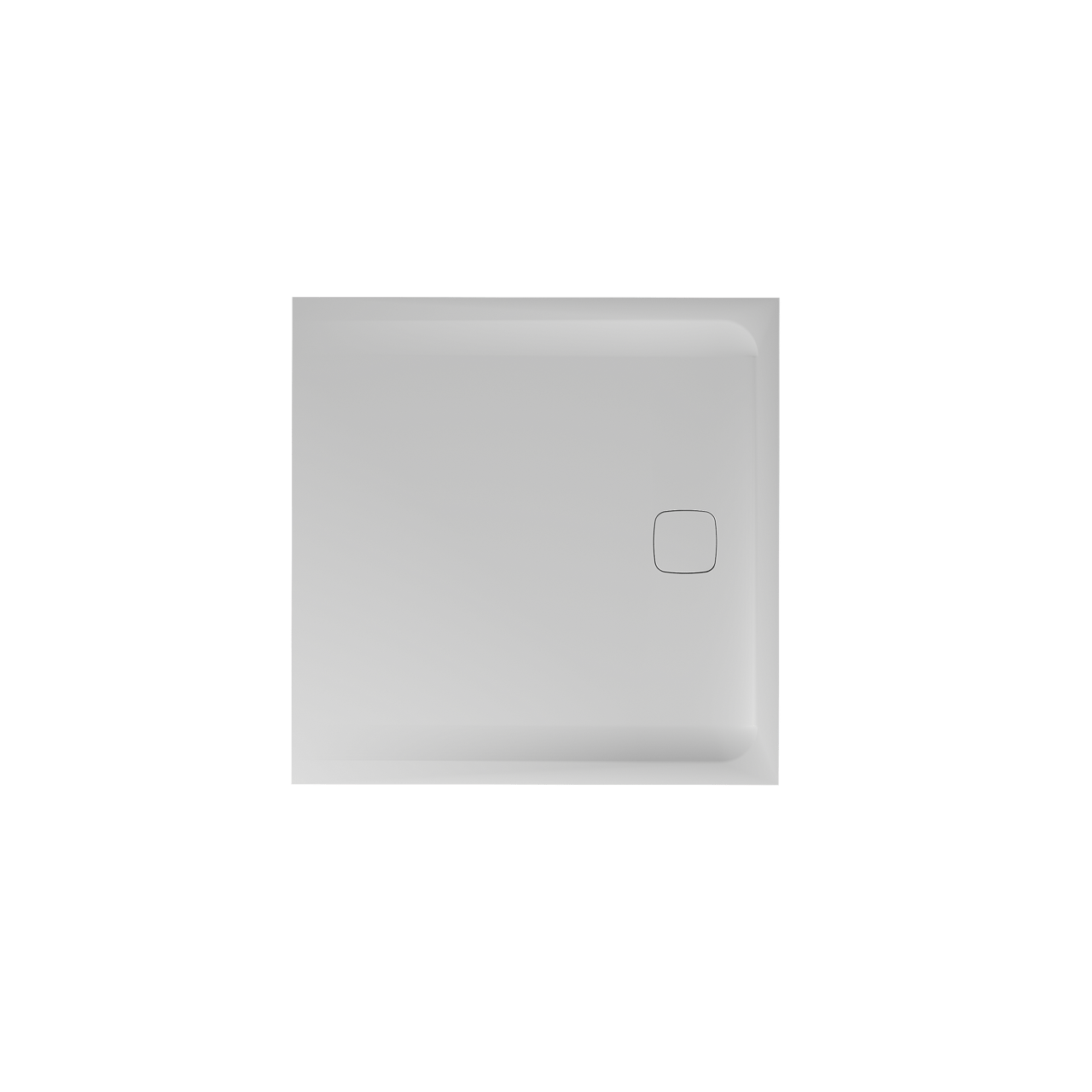 Balmani Bayou douchebak 90 x 90 cm Solid surface mat wit