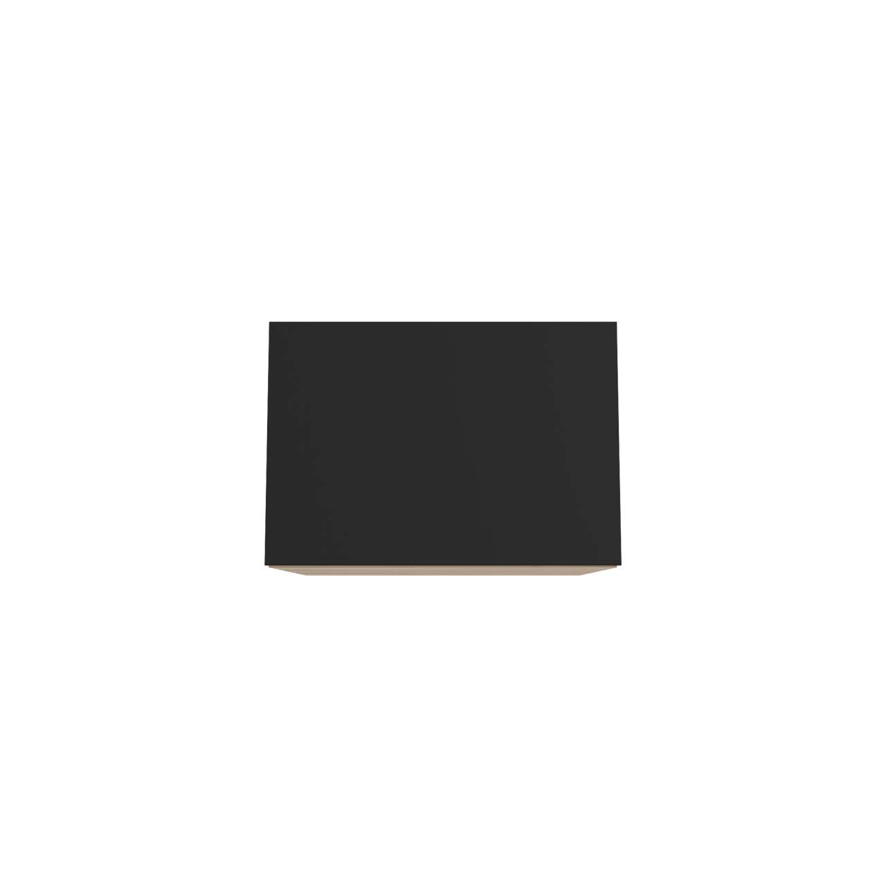 Storke Edge freistehendes Möbelstück Set: 75 x 52 cm, Rohe Eiche, mit Panton Einzel Waschtischplatte, Pulverbeschichtetes MDF Schwarz matt