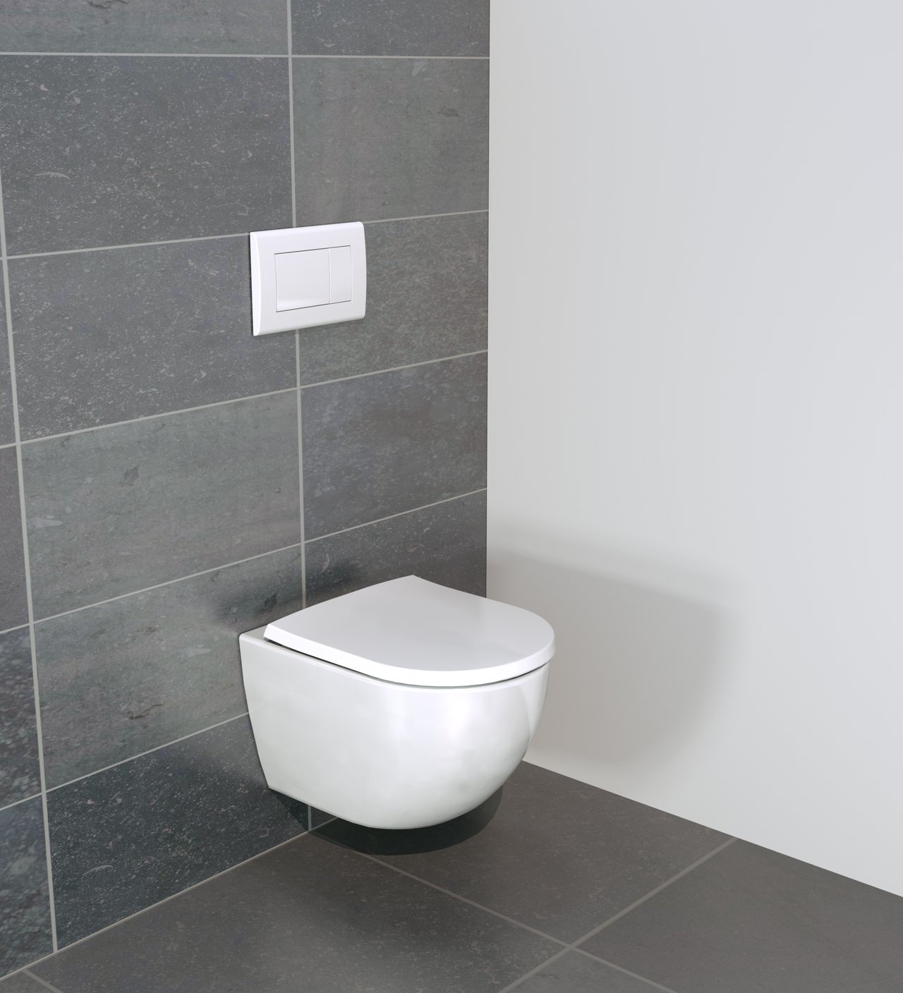 Luca Varess Finesso hangend toilet hoogglans wit randloos compact