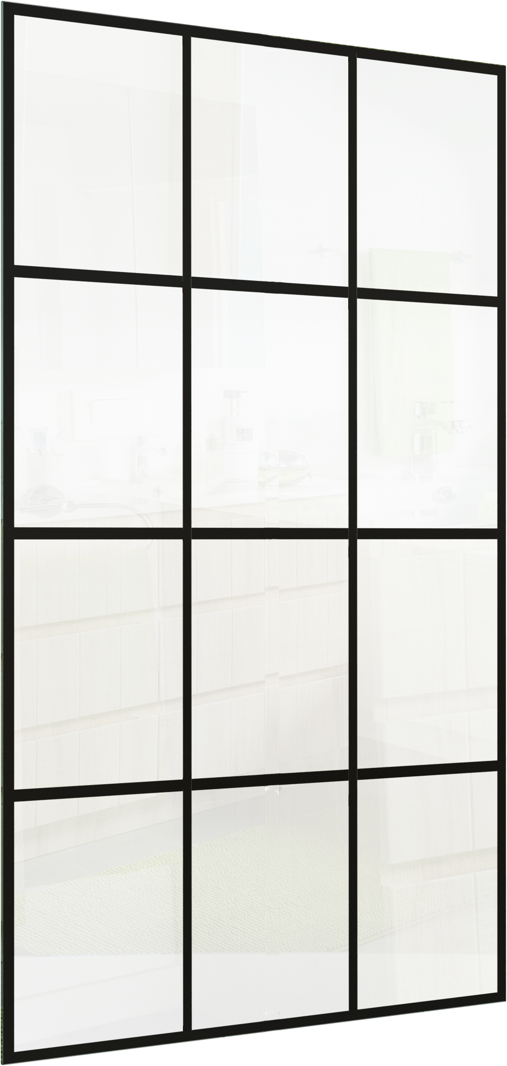 Linie Duschwand Glas: Square, 116 x 200 cm