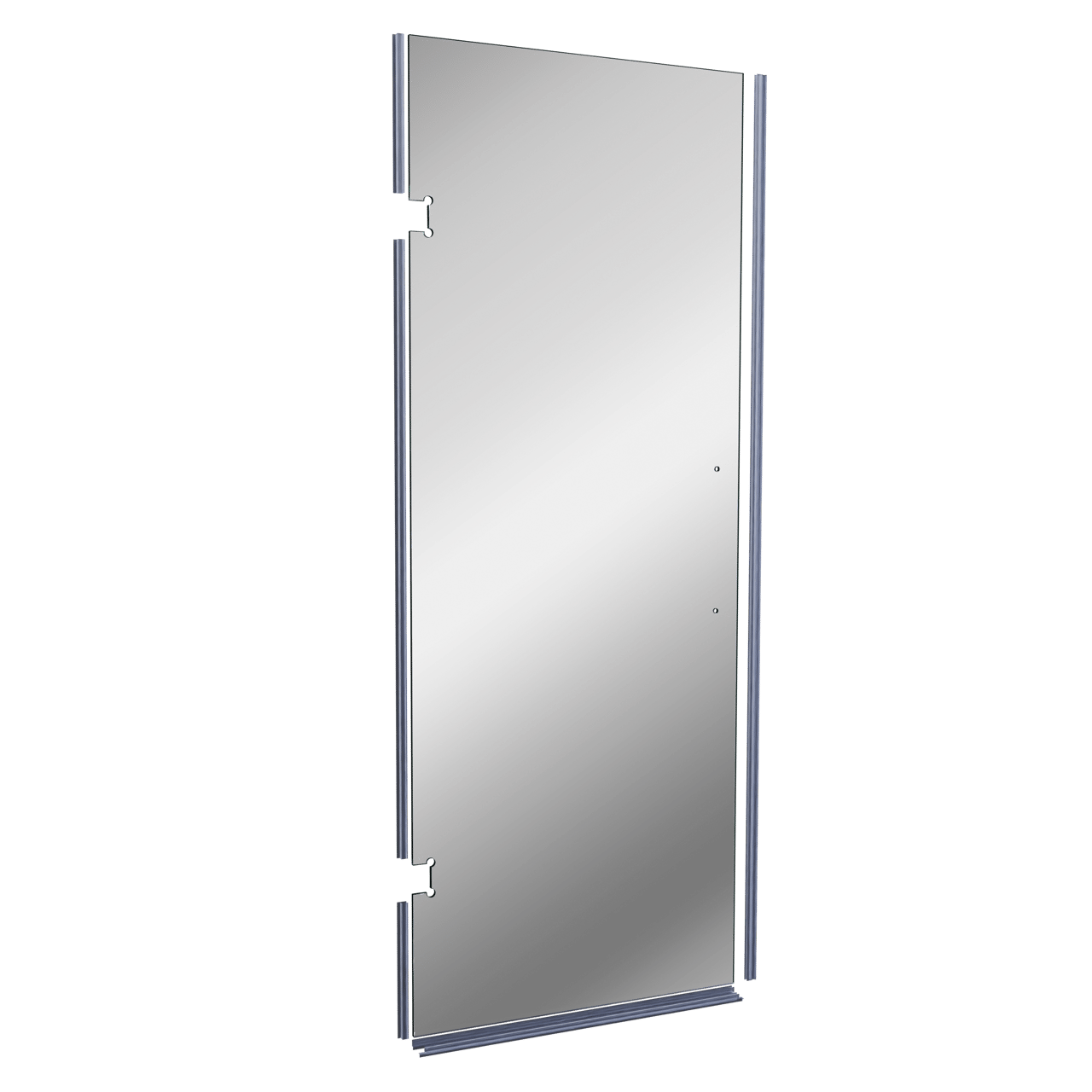 Balmani Modular Glaspaneel en deurdichting voor douchedeur 841mm Reflex spiegelglas