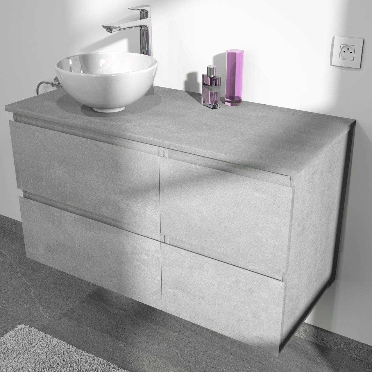 Linie Lavo Aufsatzwaschbecken: Keramik Weiß Glänzend, rund, Ø 32 cm