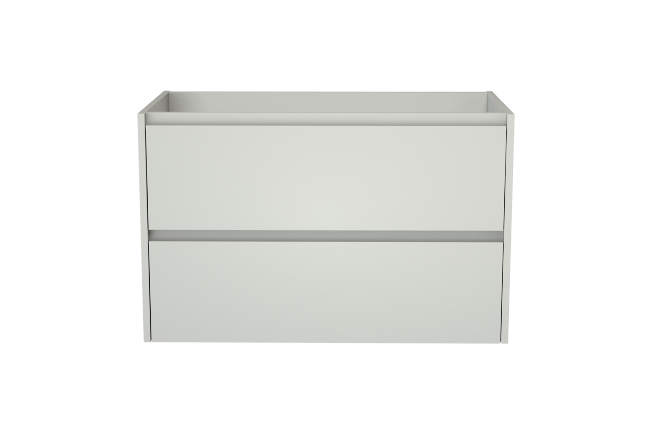 Storke Seda zwevend wastafelonderkast 95 x 52 cm mat wit 2 lades