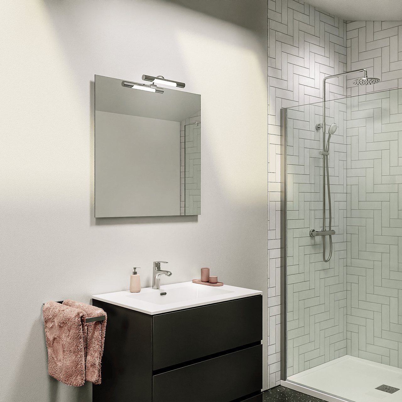 Storke Soto Badspiegel: Rechteckig, 75 x 75 cm