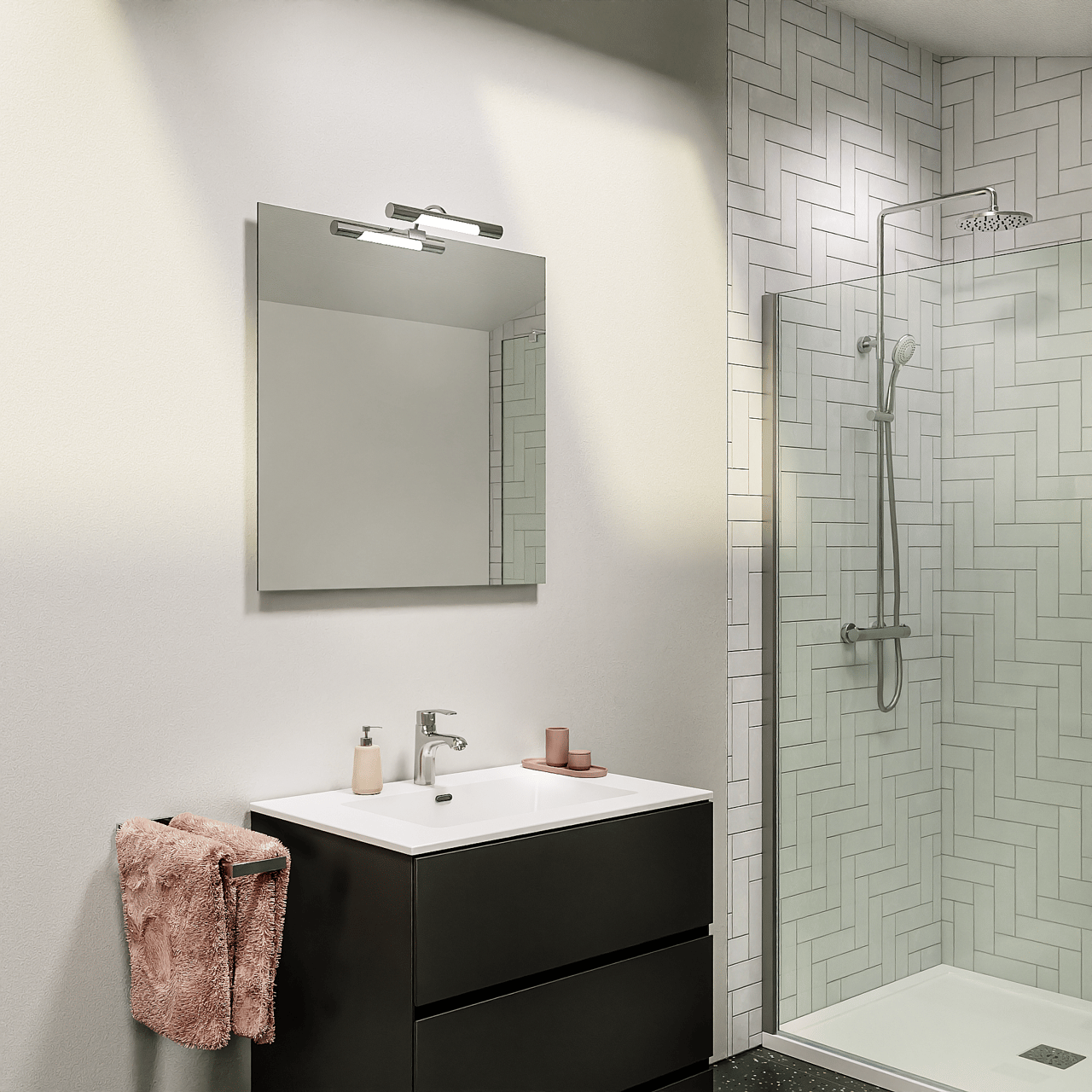 Storke Soto rechthoekig badkamerspiegel 75 x 75 cm