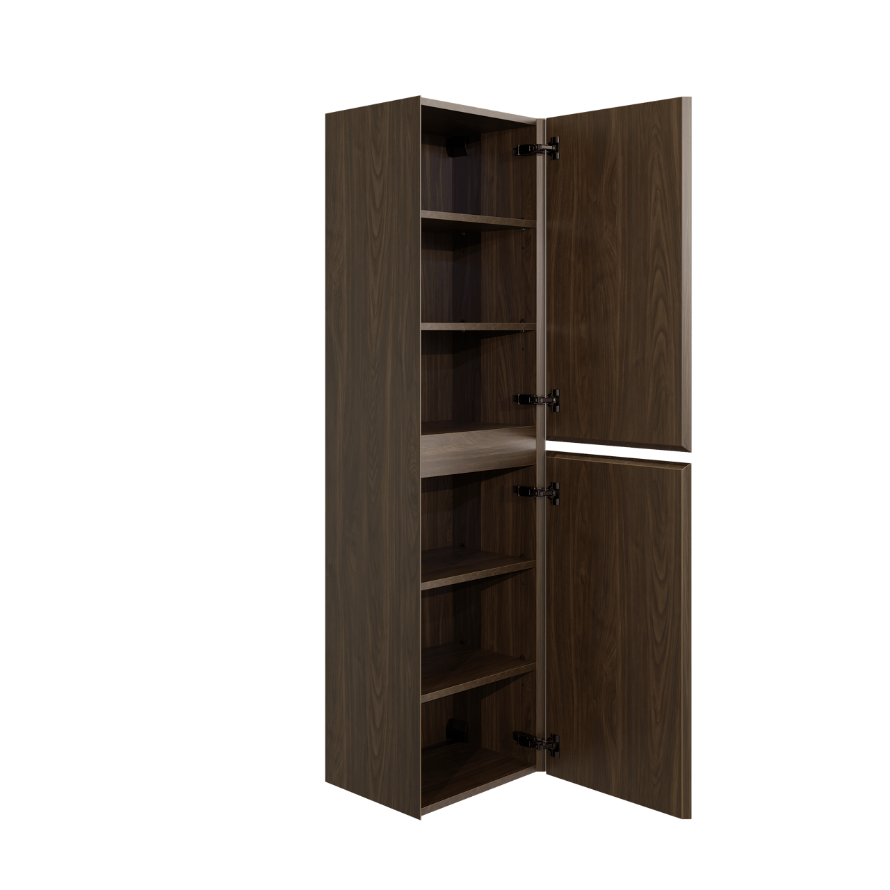 Balmani Mitra Badhochschrank: Hängend, Nussbaum, Melamin, 45 x 35 x 169 cm