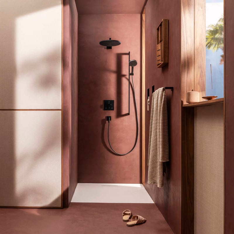 Hansgrohe FixFit Fine E Wandanschlussbogen 1/2" Schwarz Matt