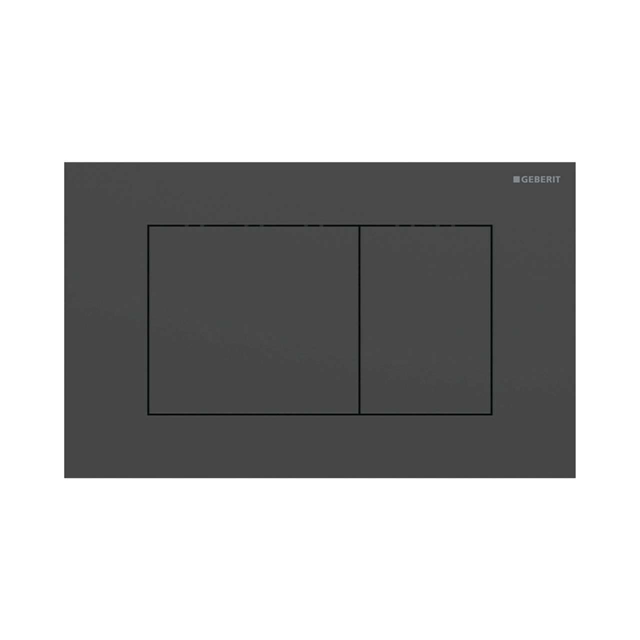 Sigma40 hoekig bedieningspaneel mat zwart voor Sigma UP320 of UP720 inbouwreservoir