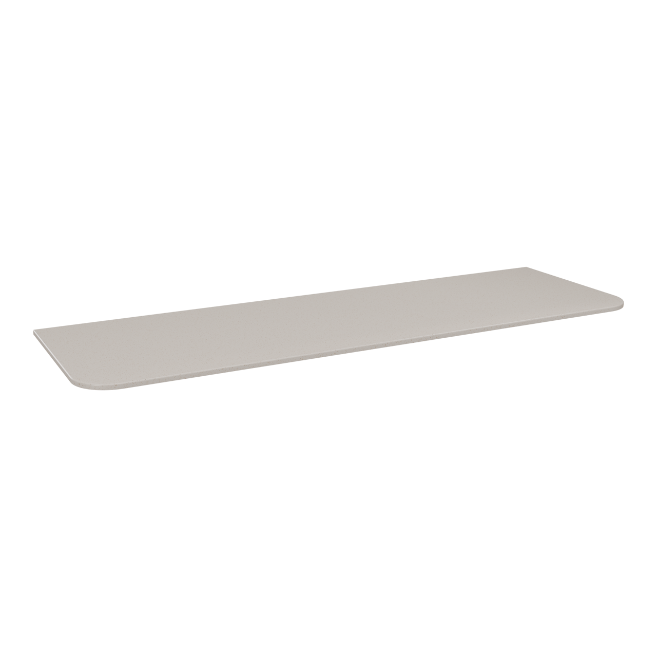 Storke Tavola Soft Einzel- oder Doppelwaschtischplatte Beige Granit solid surface 140 x 46 cm
