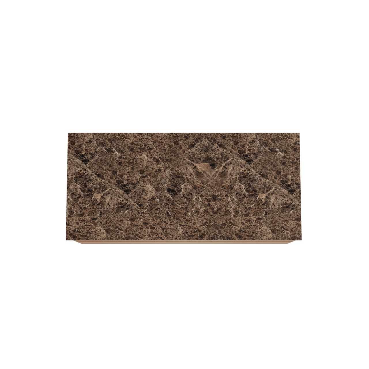 Balmani Mitra hängendes Möbelstück Set: 120 x 55 cm, Teak, mit Stretto Einzel- oder Doppel Waschtischplatte, Marmor Dark Emperador