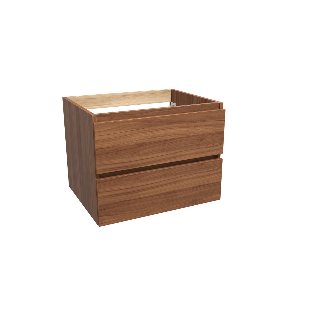 Balmani Lucida zwevende wastafelonderkast 67,5 x 55 cm notelaar 2 lades