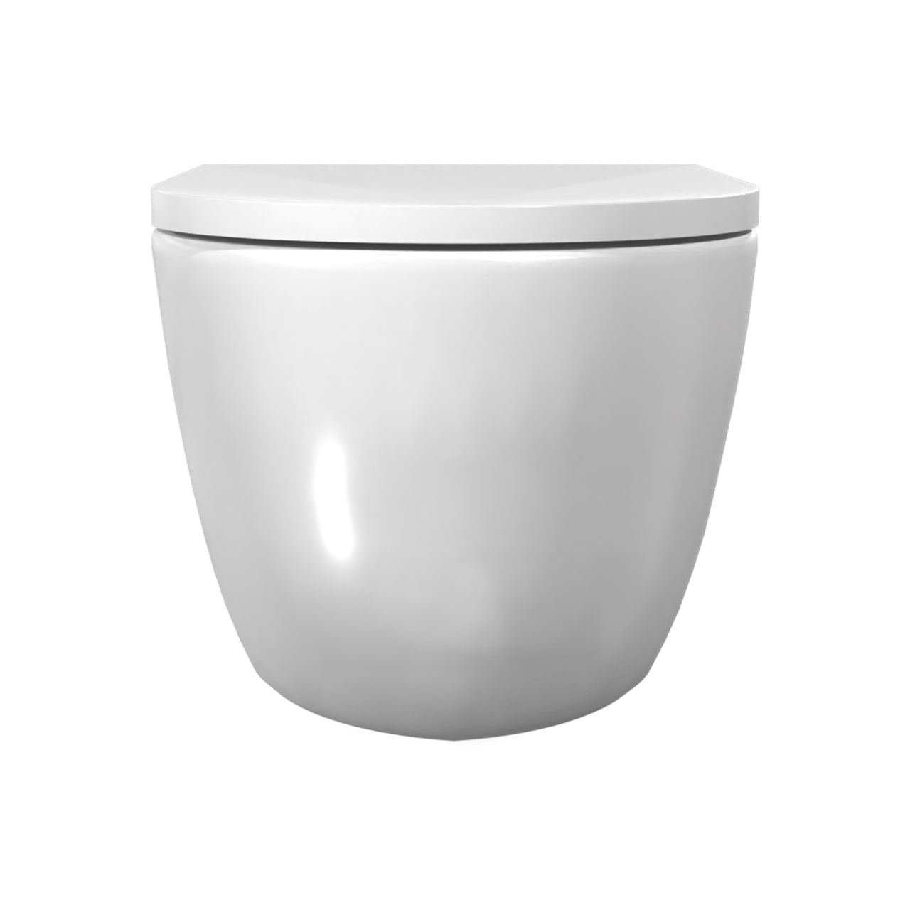 Luca Varess Moreno Hänge WC: Weiß Glänzend, spülrandlos