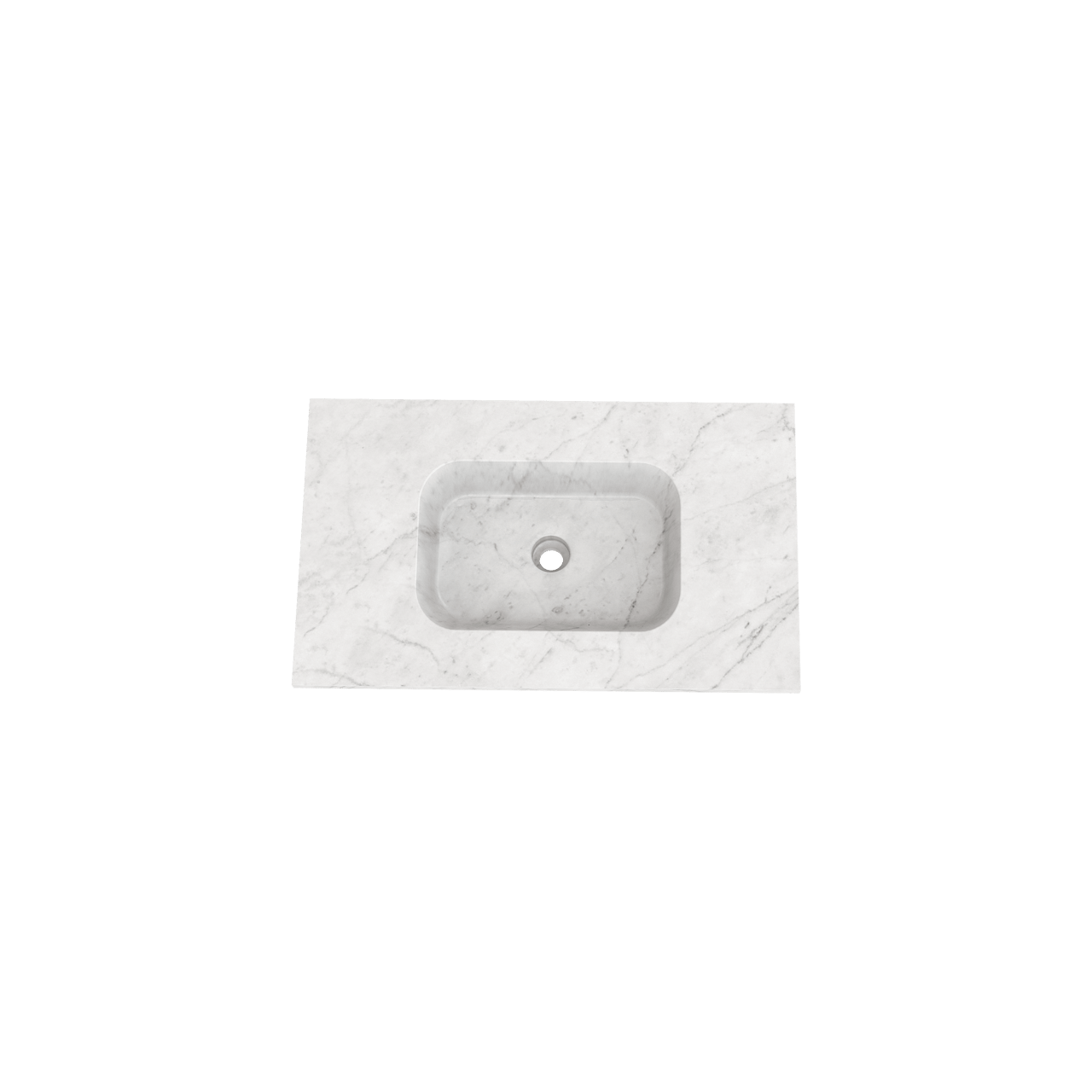 Balmani Tablo Arcato plan simple marbre carrare 90 x 55 cm