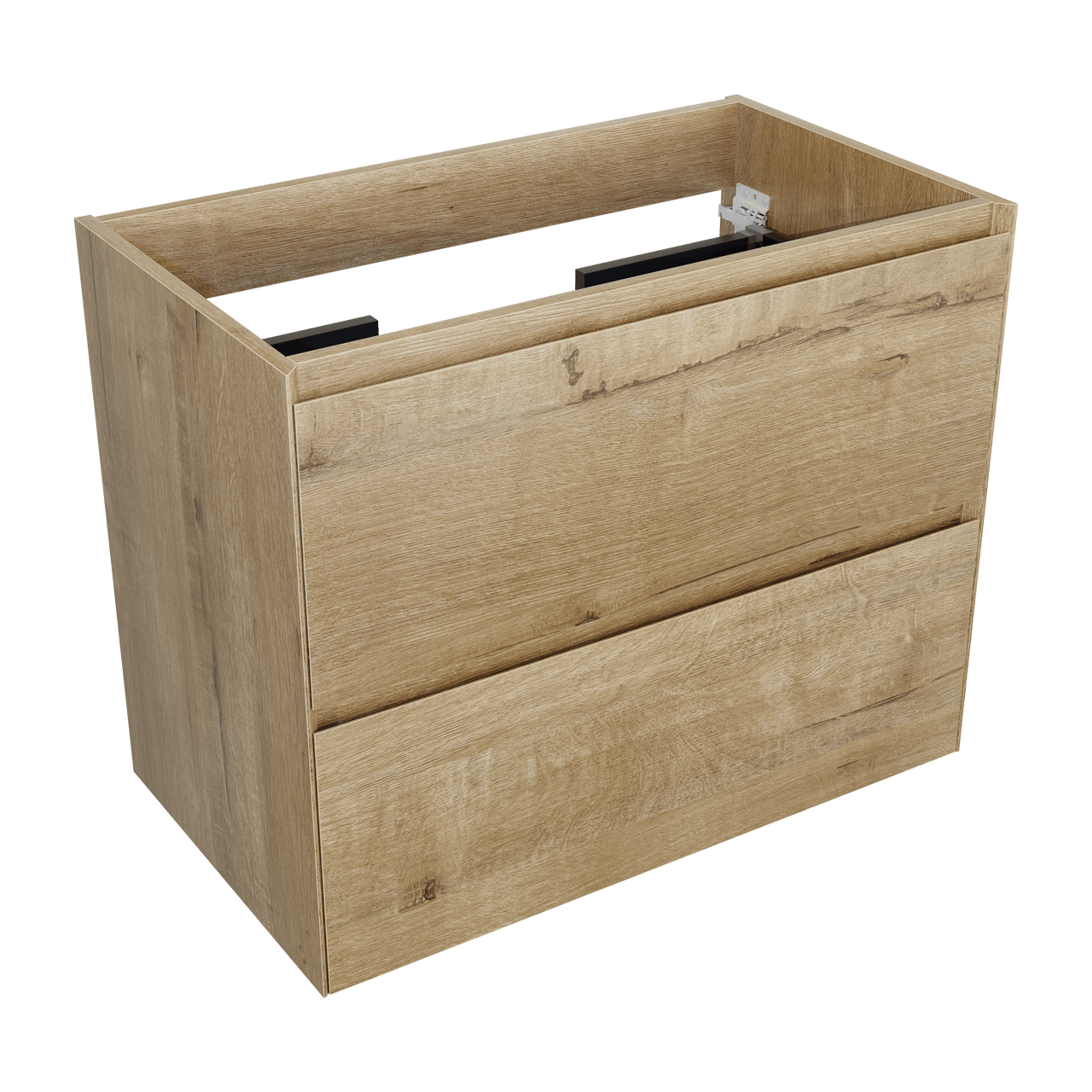 Balmani Mitra Compact meuble sous-vasque suspendu 80 x 46 cm chêne brut 2 tiroirs