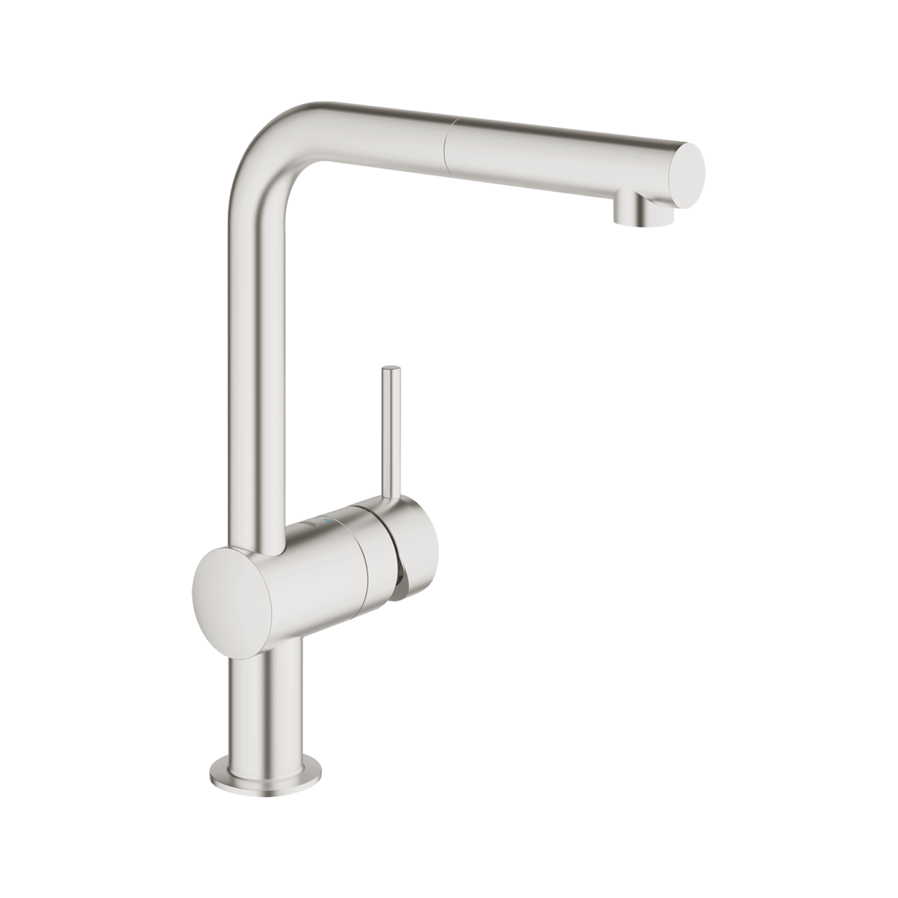 Grohe Minta L Küchenarmatur mit ausziehbarer Handbrause: Supersteel