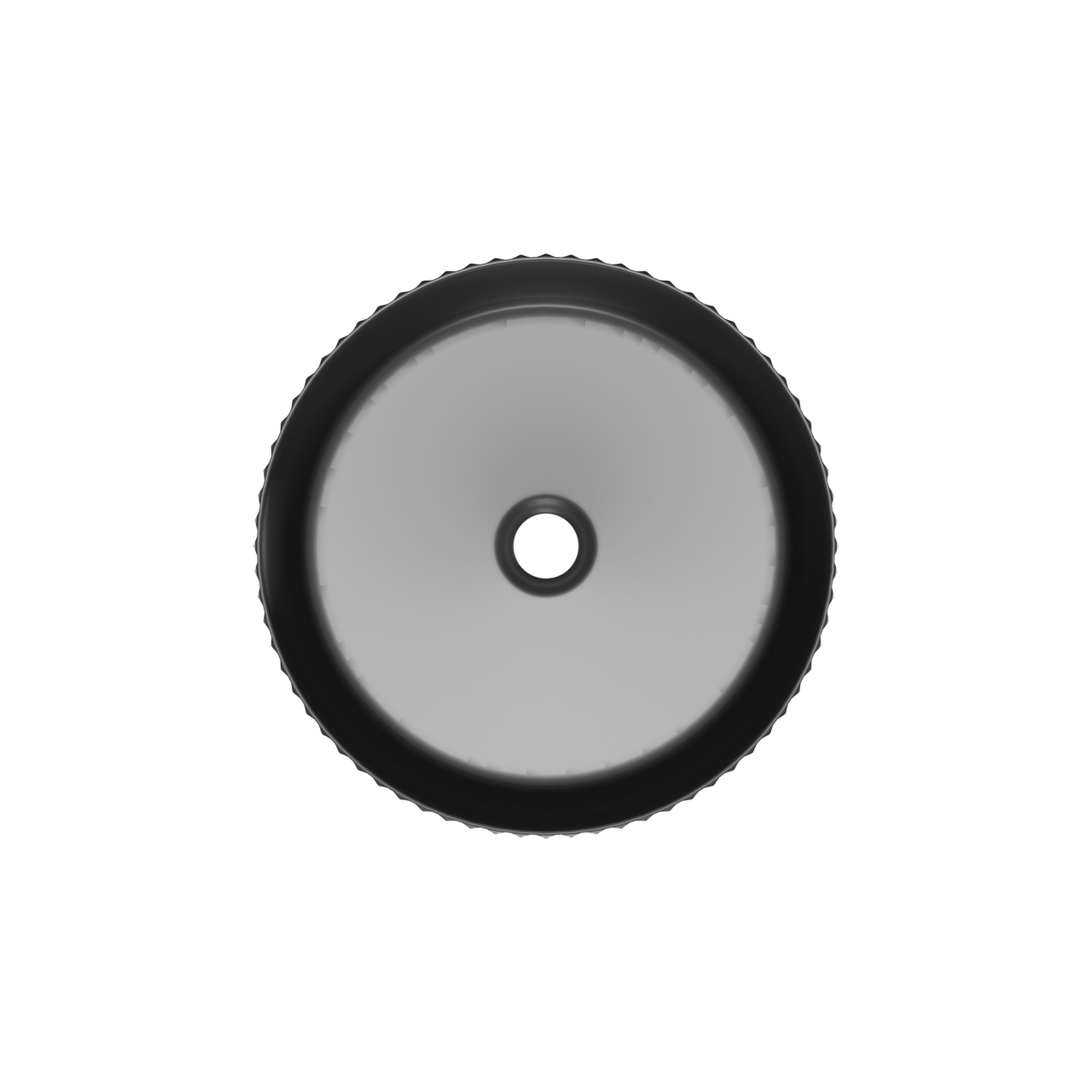 Luca Varess Verona vasque à poser porcelaine Noir Mat rond Ø 36 cm