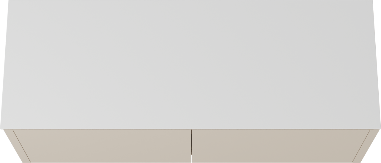 Balmani Eclips meuble salle de bains suspendu 150 x 55 cm Sandbeige avec Stretto tablette simple ou double en Solid Surface blanc mat
