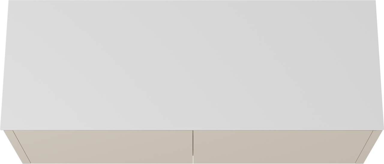 Balmani Eclips meuble salle de bains suspendu 150 x 55 cm Sandbeige avec Stretto tablette simple ou double en Solid Surface blanc mat