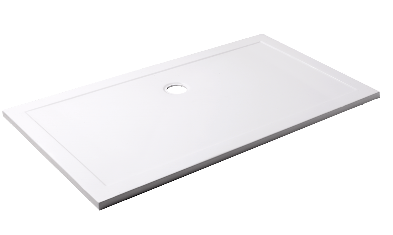 Luca Varess Soft receveur de douche 160 x 90 cm acrylique blanc mat