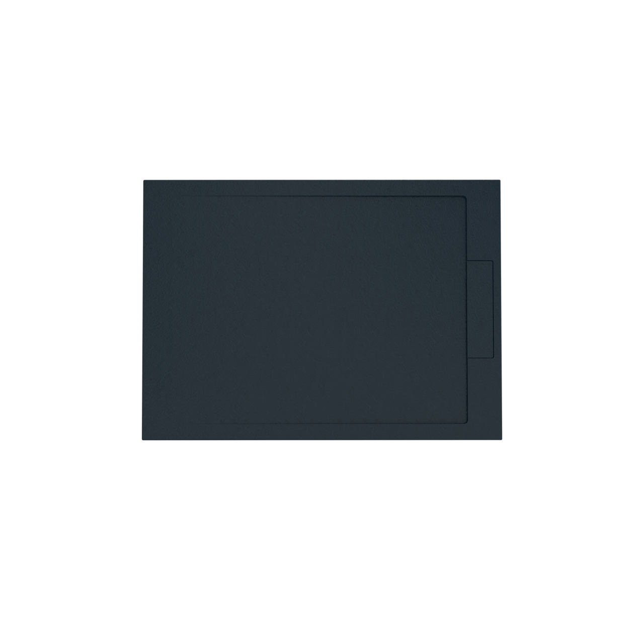 Balmani Indus douchebak 110 x 80 cm composietmarmer grafietgrijs leisteenstructuur