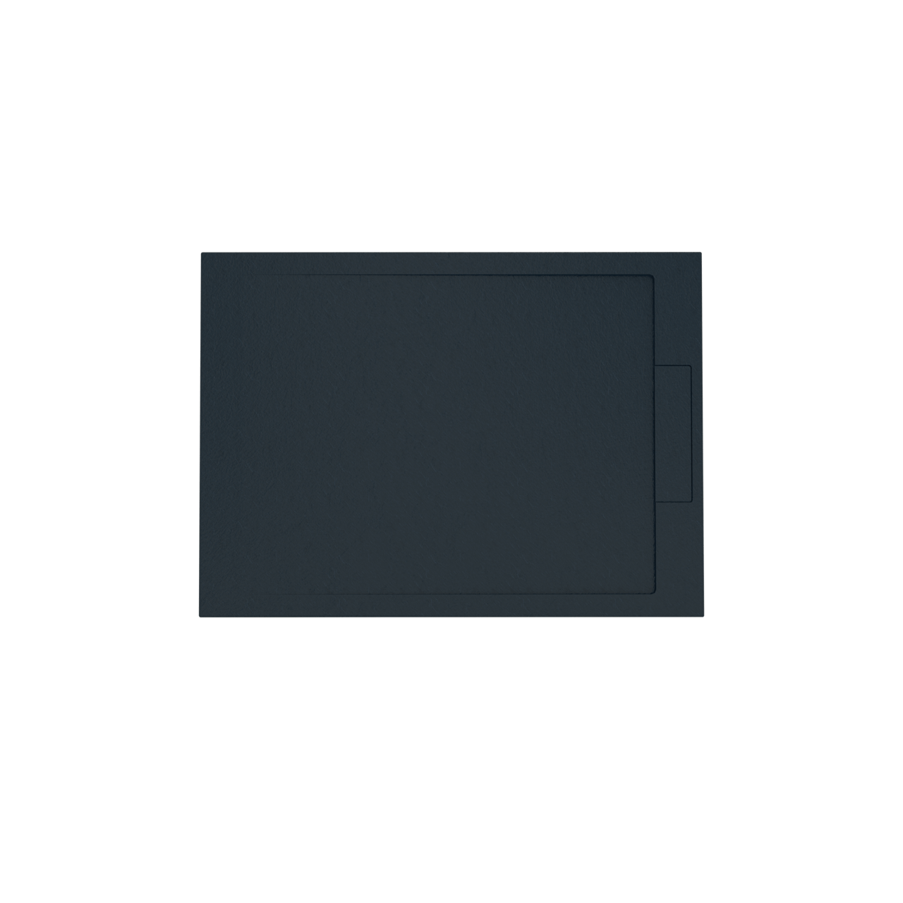 Balmani Indus douchebak 110 x 80 cm composietmarmer grafietgrijs leisteenstructuur