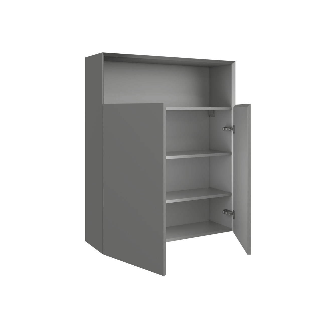 Balmani Idra zwevende badkamerkast steengrijs 100 x 30 x 120 cm