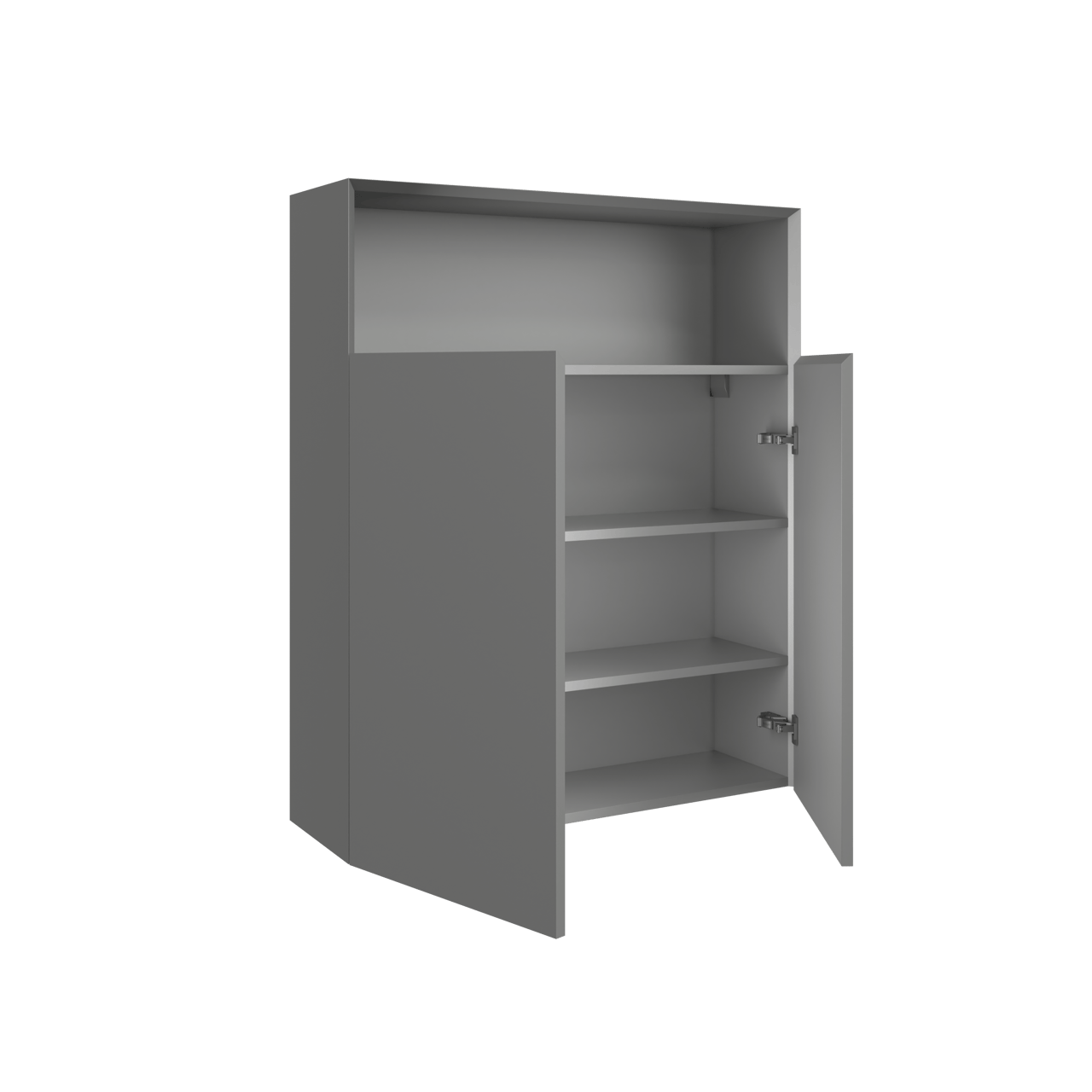 Balmani Idra zwevende badkamerkast steengrijs 100 x 30 x 120 cm