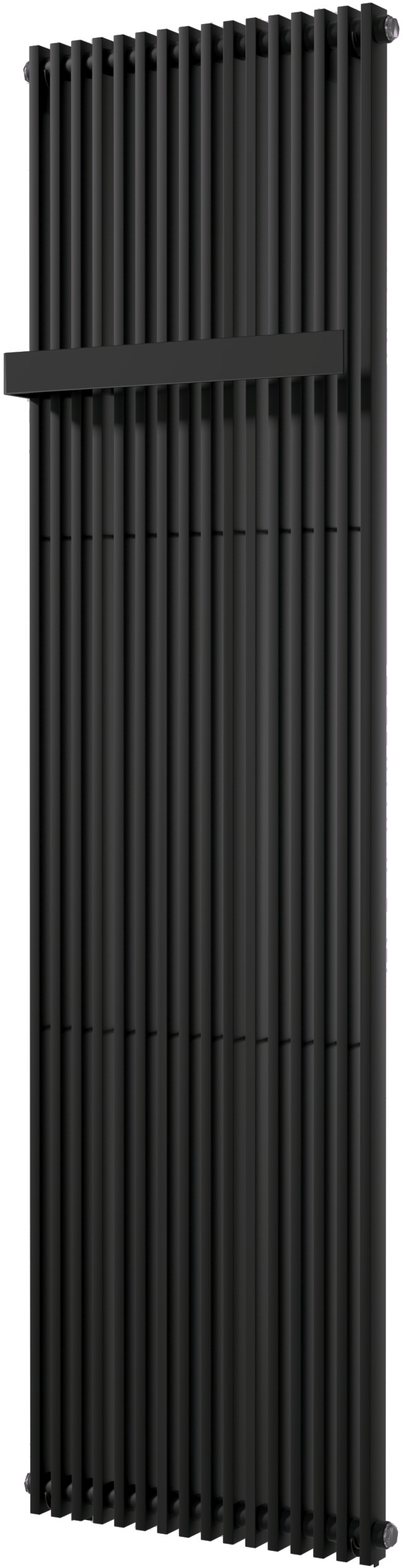 Vipera Corrason radiateur de salle de bains simple 50 x 180 cm chauffage central noir mat raccordement latéral 1.617W