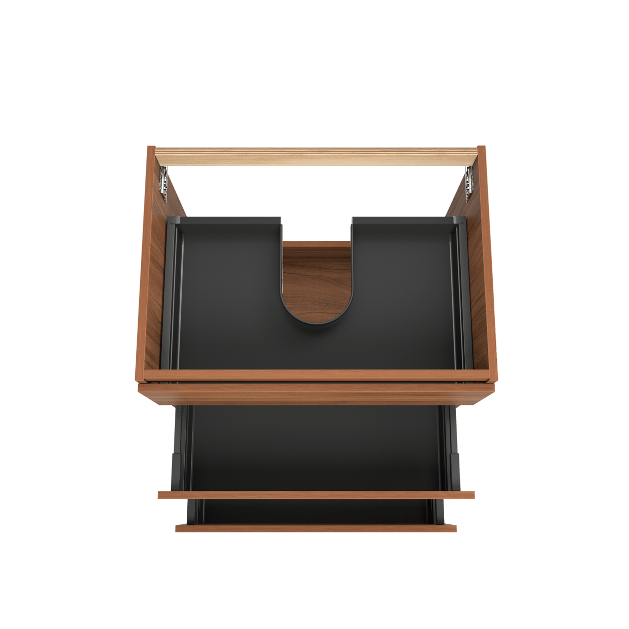 Balmani Lucida staande wastafelonderkast 75 x 55 cm notelaar 3 lades