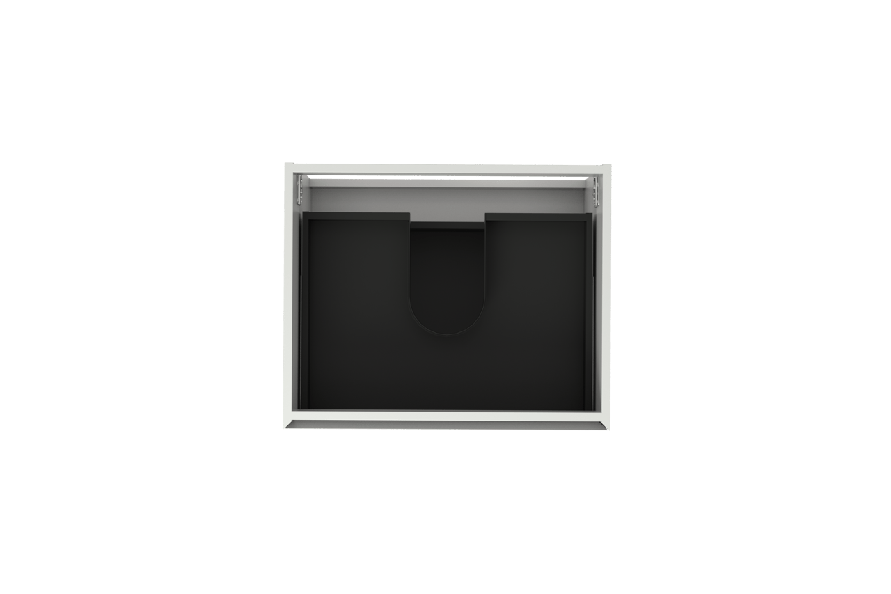 Balmani Mitra meuble sous-lavabo suspendu 67,5 x 55 cm blanc mat 2 tiroirs