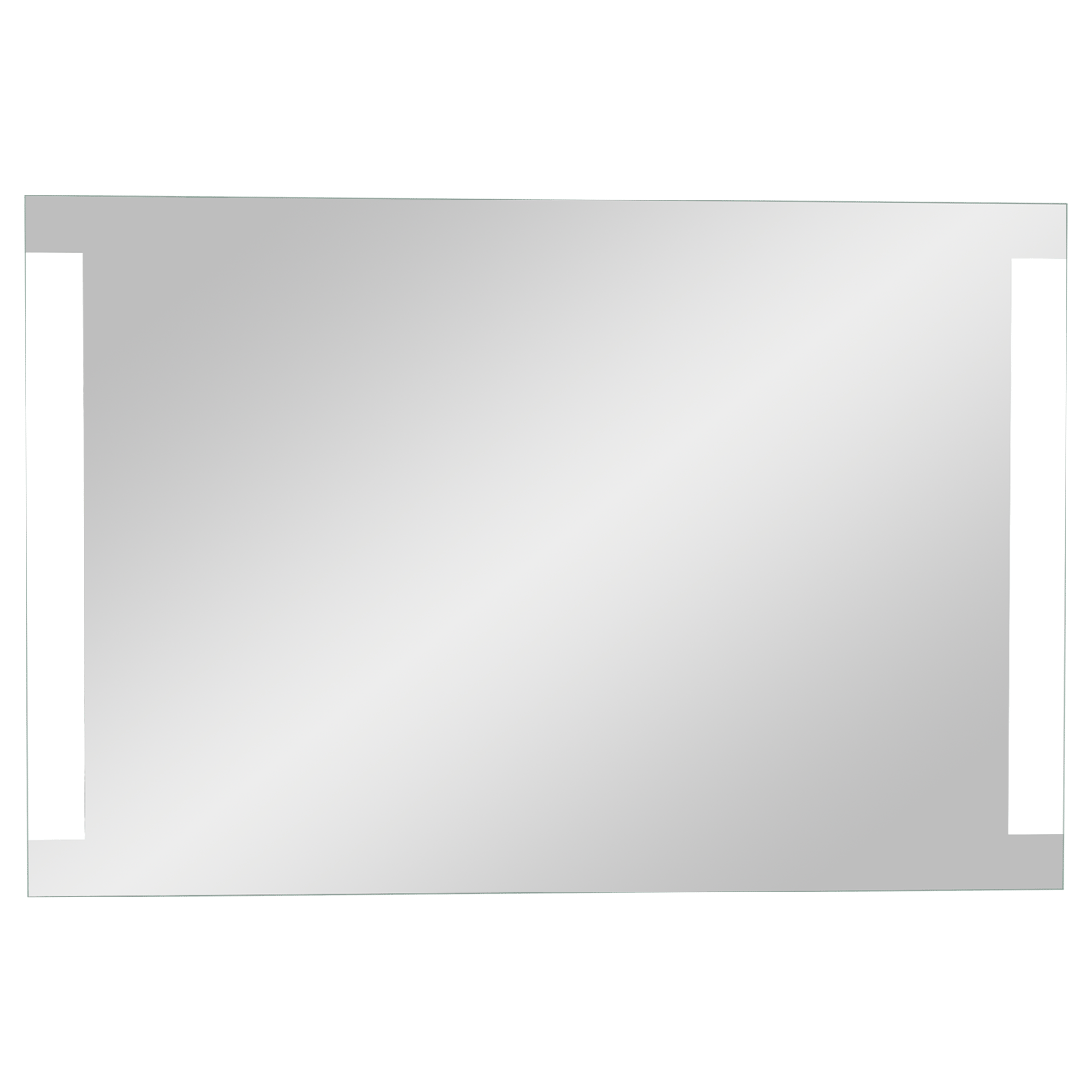 Linie Lunar Badspiegel mit Beleuchtung: Rechteckig, 120 x 80 cm