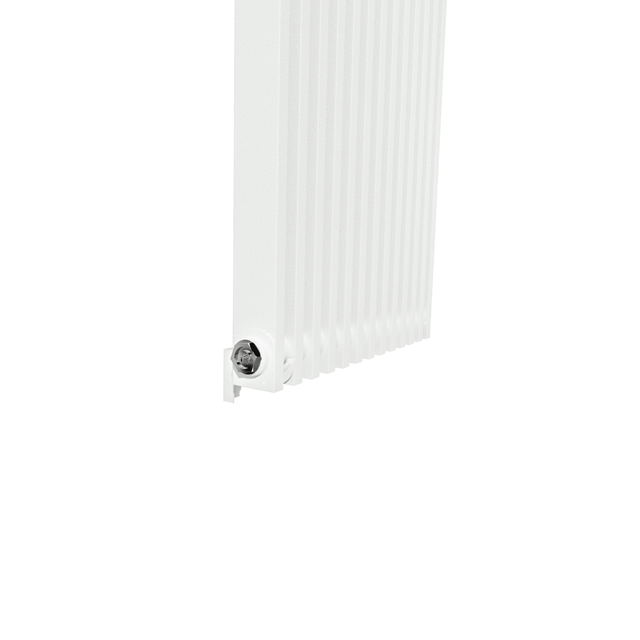 Vipera Corrason enkele badkamerradiator 40 x 180 cm centrale verwarming mat wit zijaansluiting 1.212W