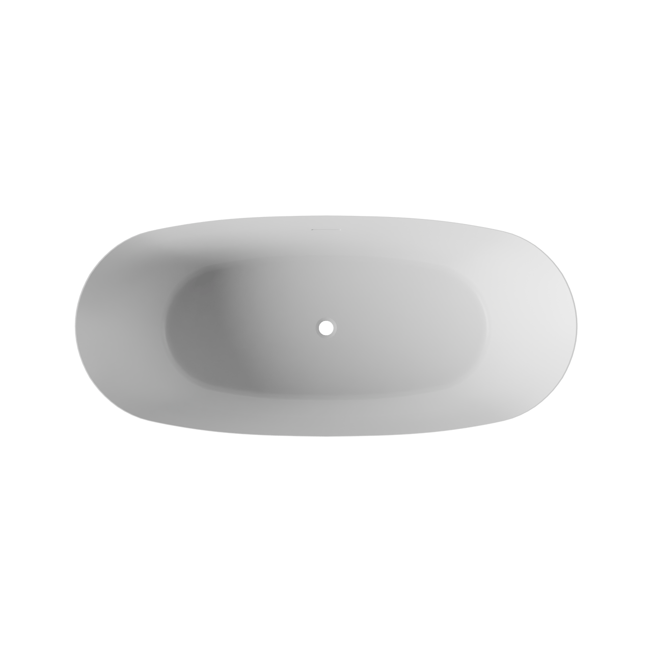Luca Varess Sutilo ovaal vrijstaand bad 170 x 75 cm acryl mat wit