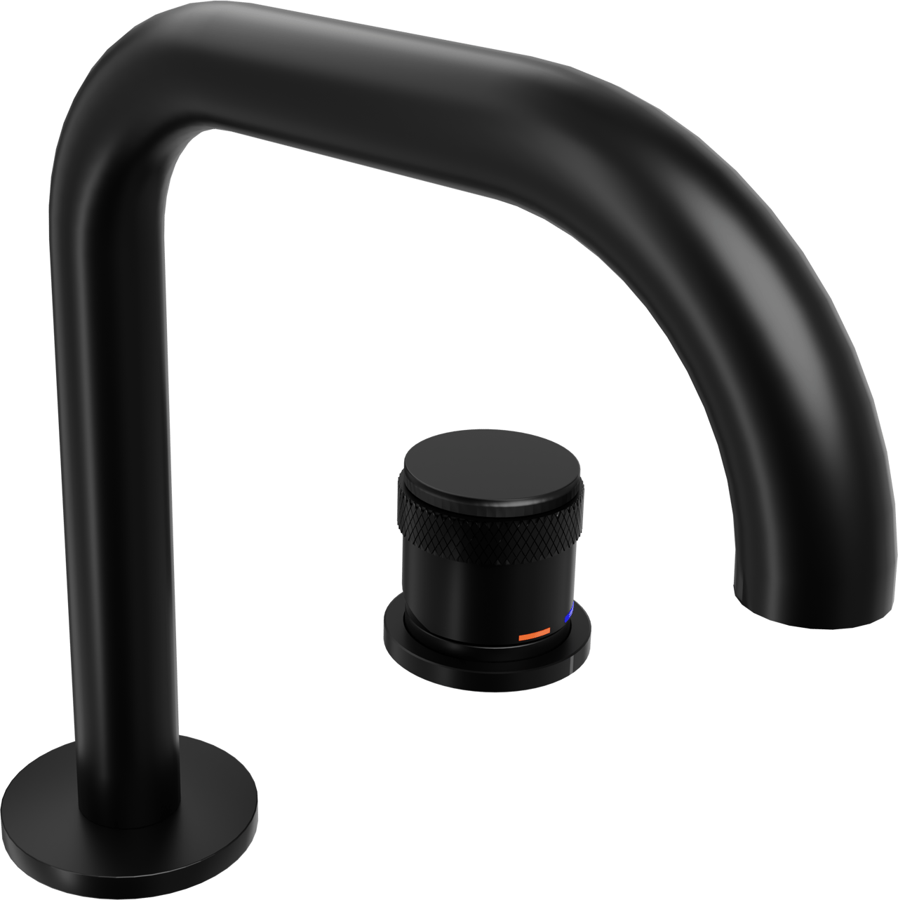 Blaufoss Pavilion Flat robinet de lavabo noir mat