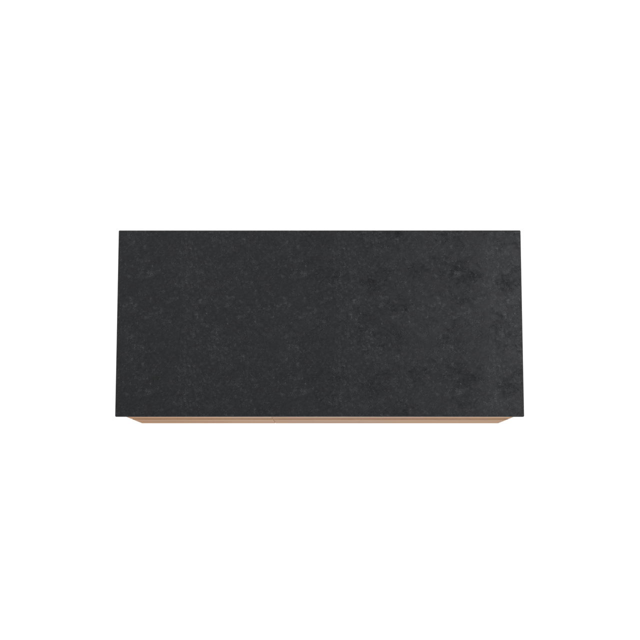 Balmani Mitra meuble salle de bains suspendu 120 x 55 cm teck avec Stretto tablette simple en granit noir