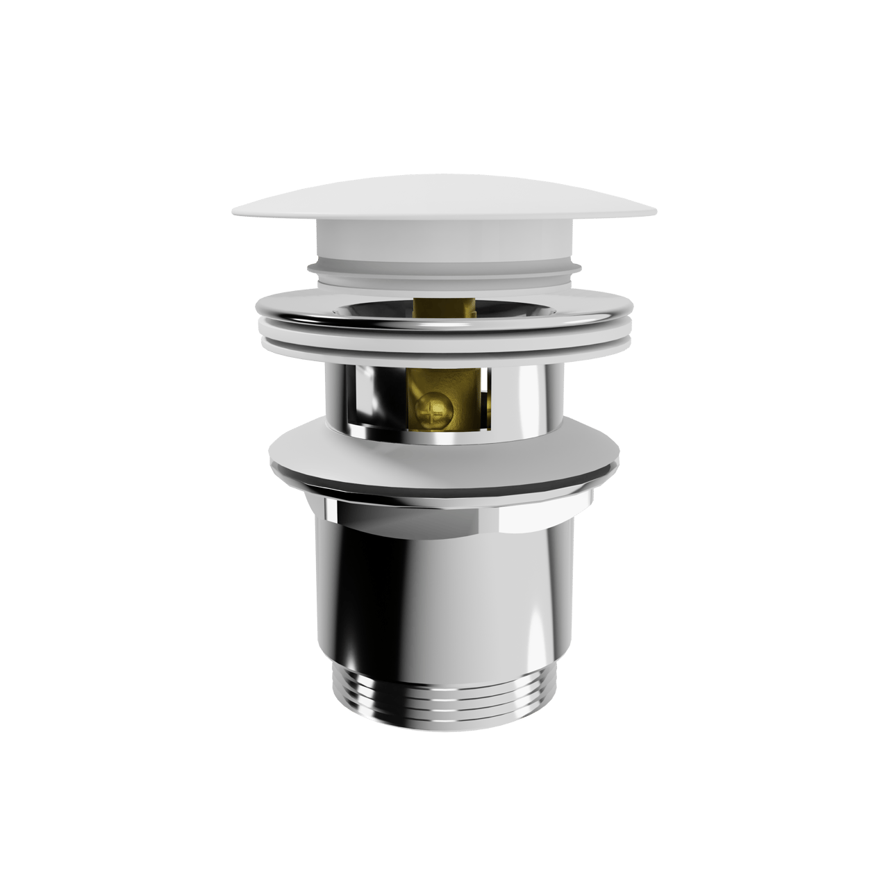 Santeg crepine afsluitbaar porselein mat wit