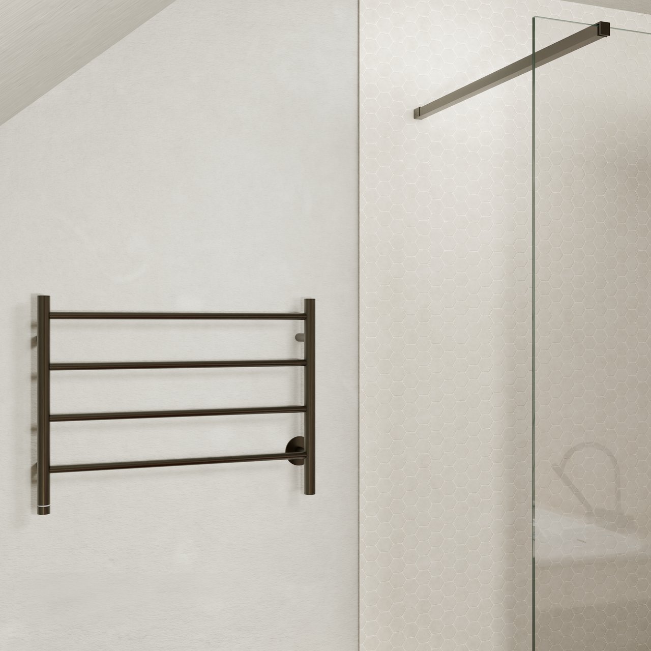 Blaufoss Odda Basso Handtuchwärmer 55 x 75 cm Brushed gunmetal 50W