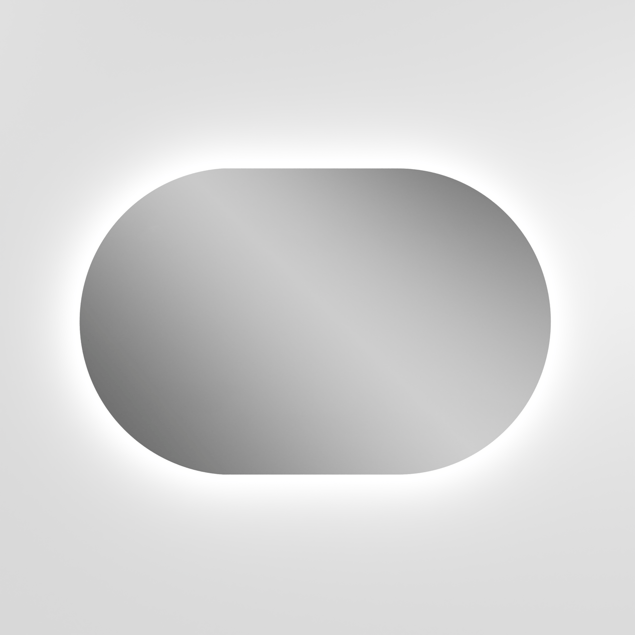 Balmani Cloud miroir ovale lumineux et anti-buée 100 x 65 cm