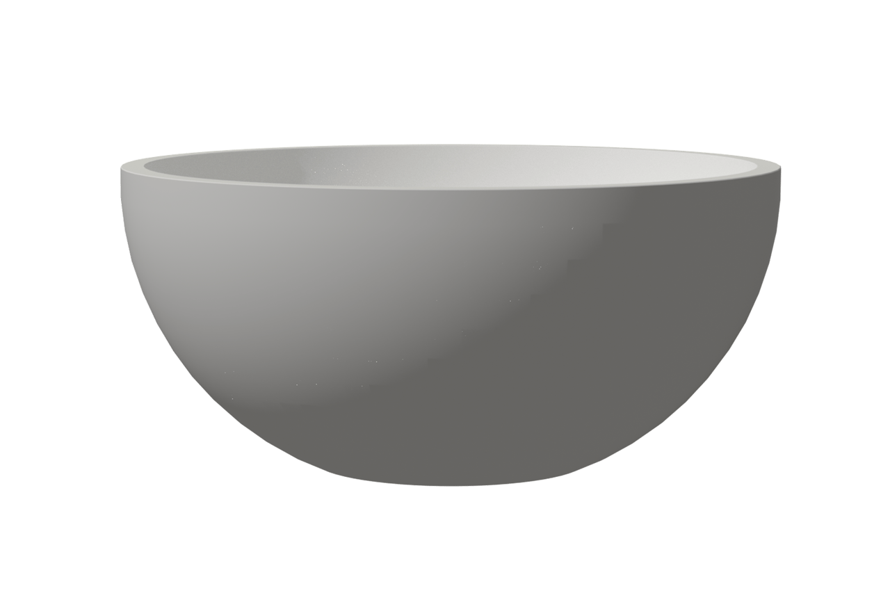 Balmani Jazz XS Aufsatzwaschbecken: Solid Surface, matt, rund, Ø 22 cm