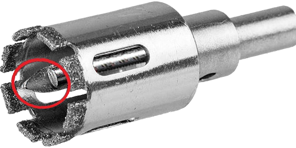 Santeg scie cloche diamant avec pointe de centrage Ø 28 mm