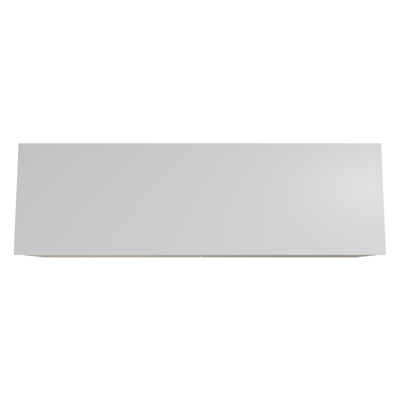 Storke Ribs hängendes Möbelstück Set: 170 x 52 cm, Rohe Eiche, mit Tavola Einzel- oder Doppel Waschtischplatte, Solid Surface, Weiß matt, Vertikale symmetrische gerade Rippe