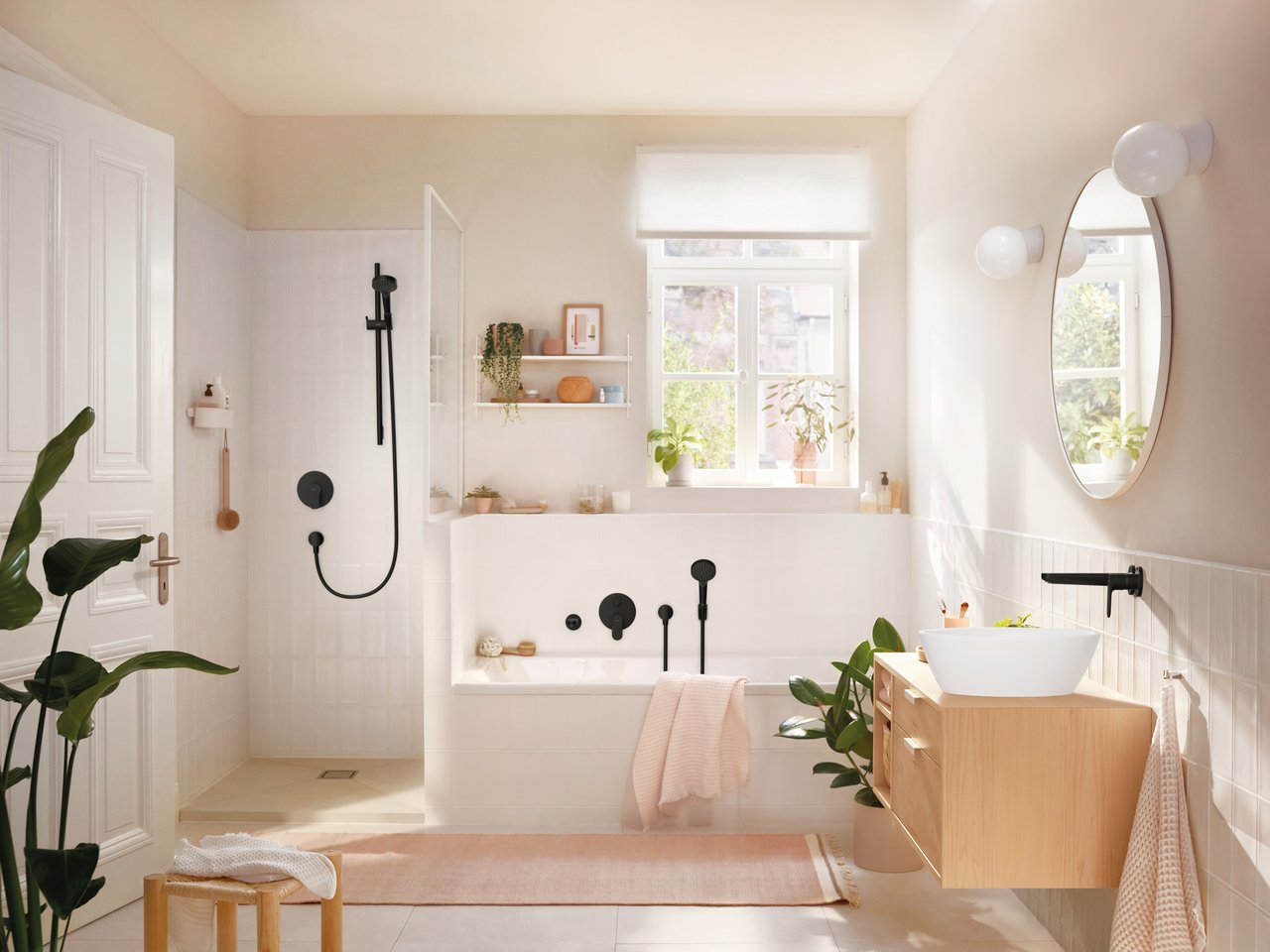 Hansgrohe Rebris 200 Unterputz-Waschtischarmatur Schwarz Matt