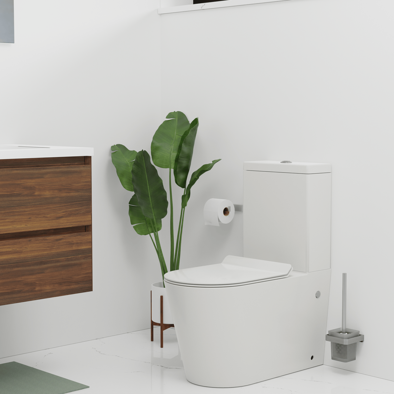 Luca Varess Santino wc à poser blanc brillant sans bride