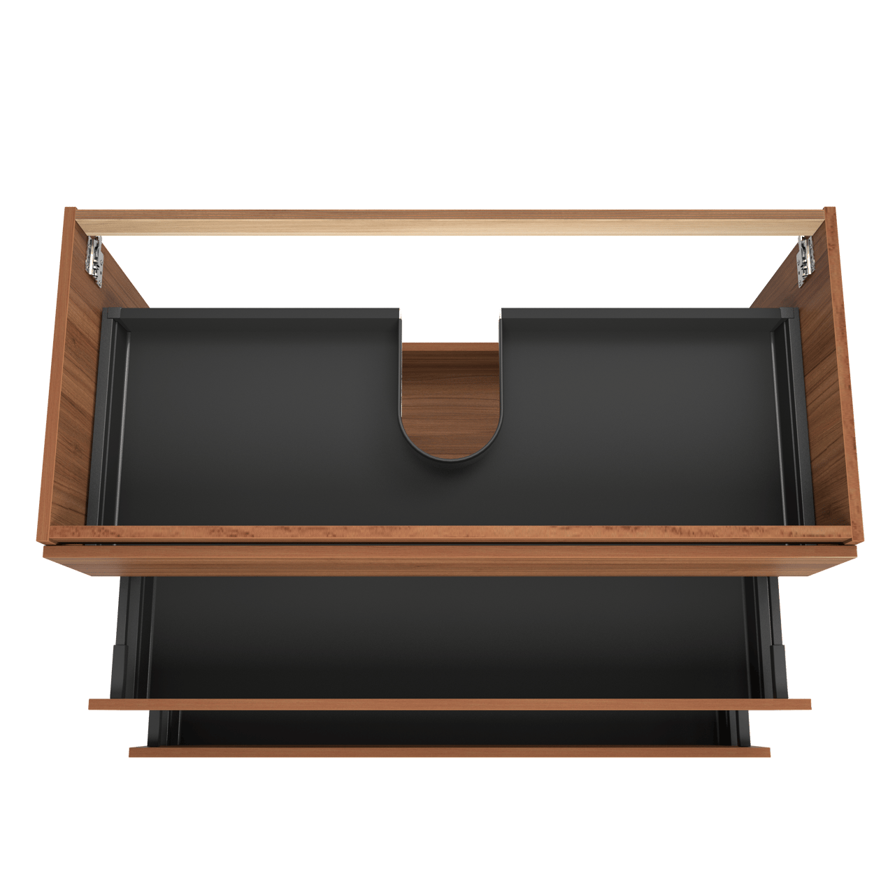 Balmani Lucida staande wastafelonderkast 120 x 55 cm notenhout 3 lades