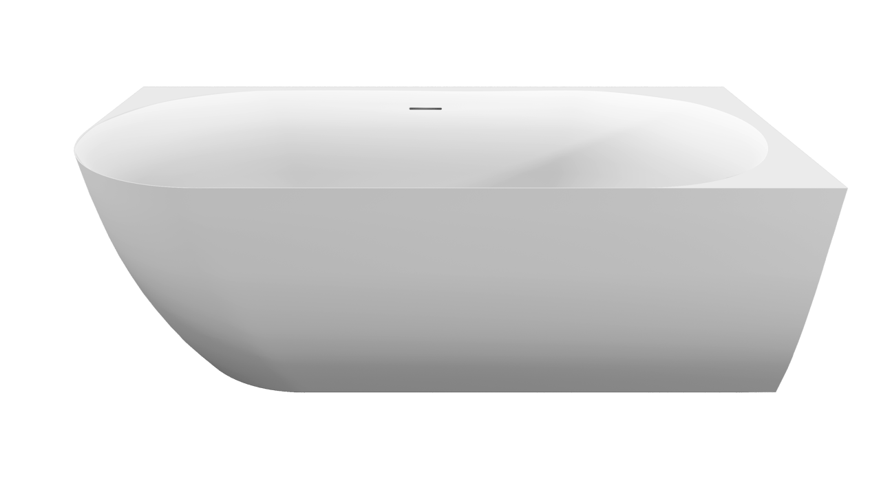 Luca Varess Otello tweepersoons hoekbad rechts 170 x 80 cm acryl mat wit