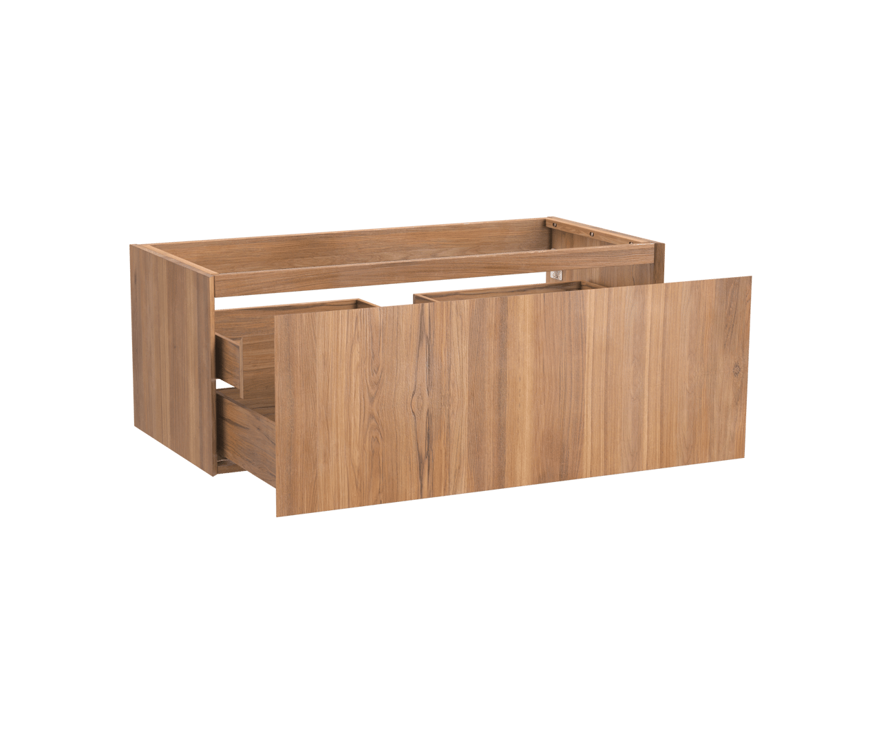 Balmani Idra meuble sous-vasque suspendu 120 x 55 cm teck 2 tiroirs