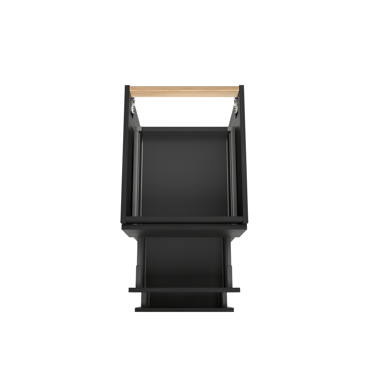 Balmani Lucida meuble sous-vasque a poser 45 x 55 cm chêne noir 3 tiroirs