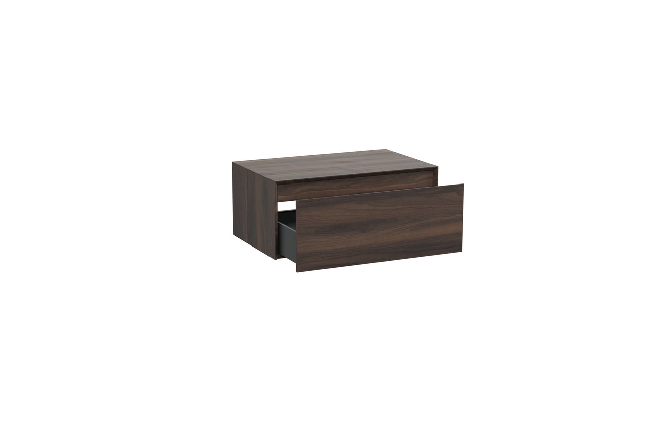 Storke Edge Modulo meuble sous-lavabo suspendu 75 x 48 cm noyer 1 tiroir